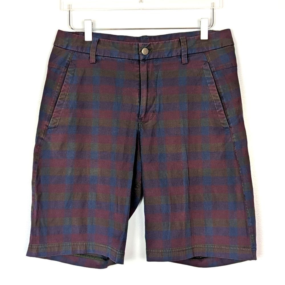 Lululemon Men's Kahuna Plaid Shorts 34